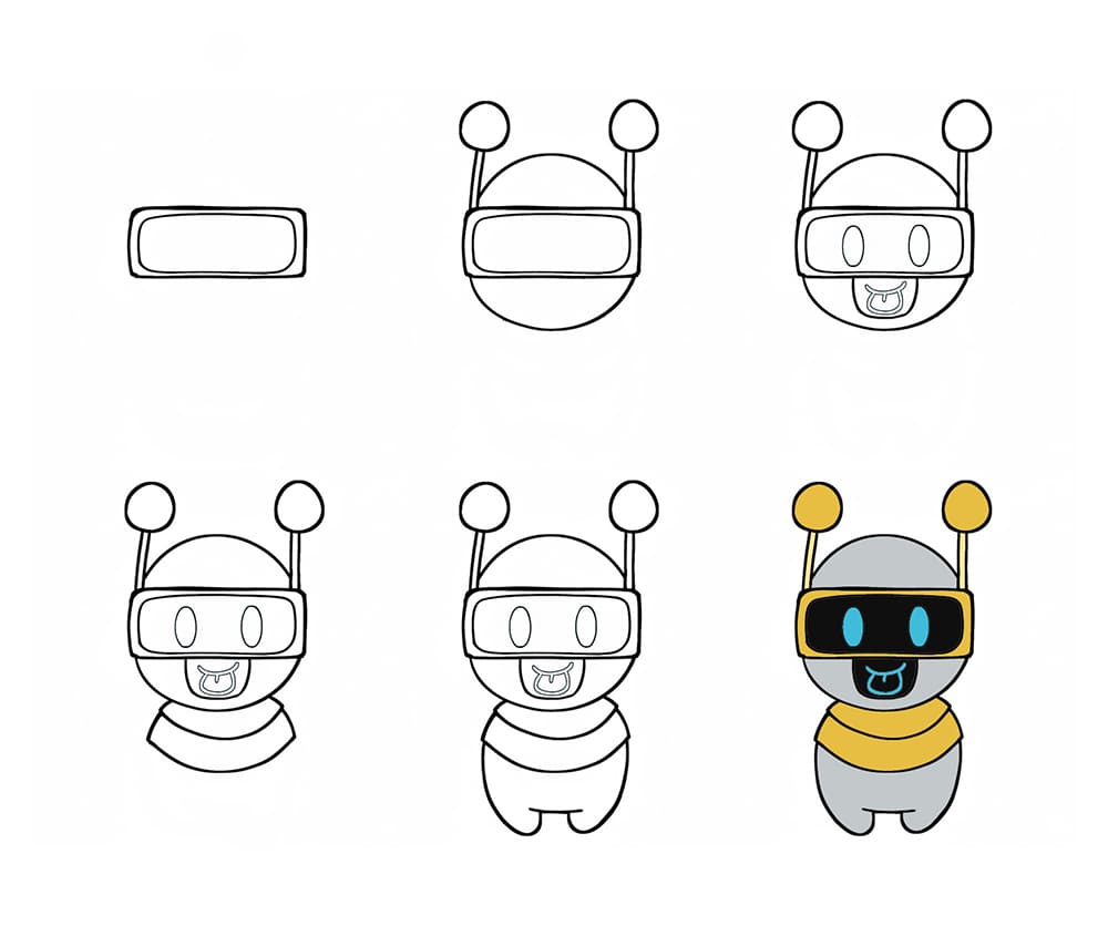 Funny Fun Bot Drawing Ideas