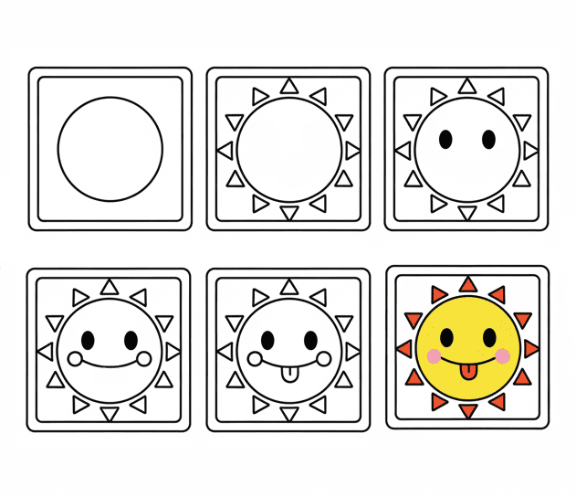Funny Mr Sun Drawing Ideas