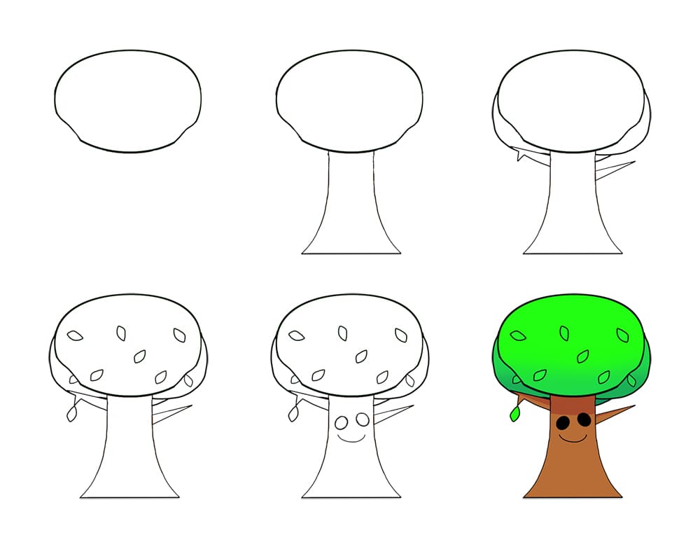 Funny Mr Tree Drawing Ideas
