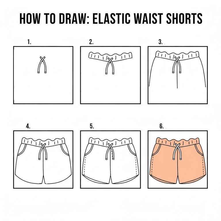 Girl Shorts Drawing Ideas