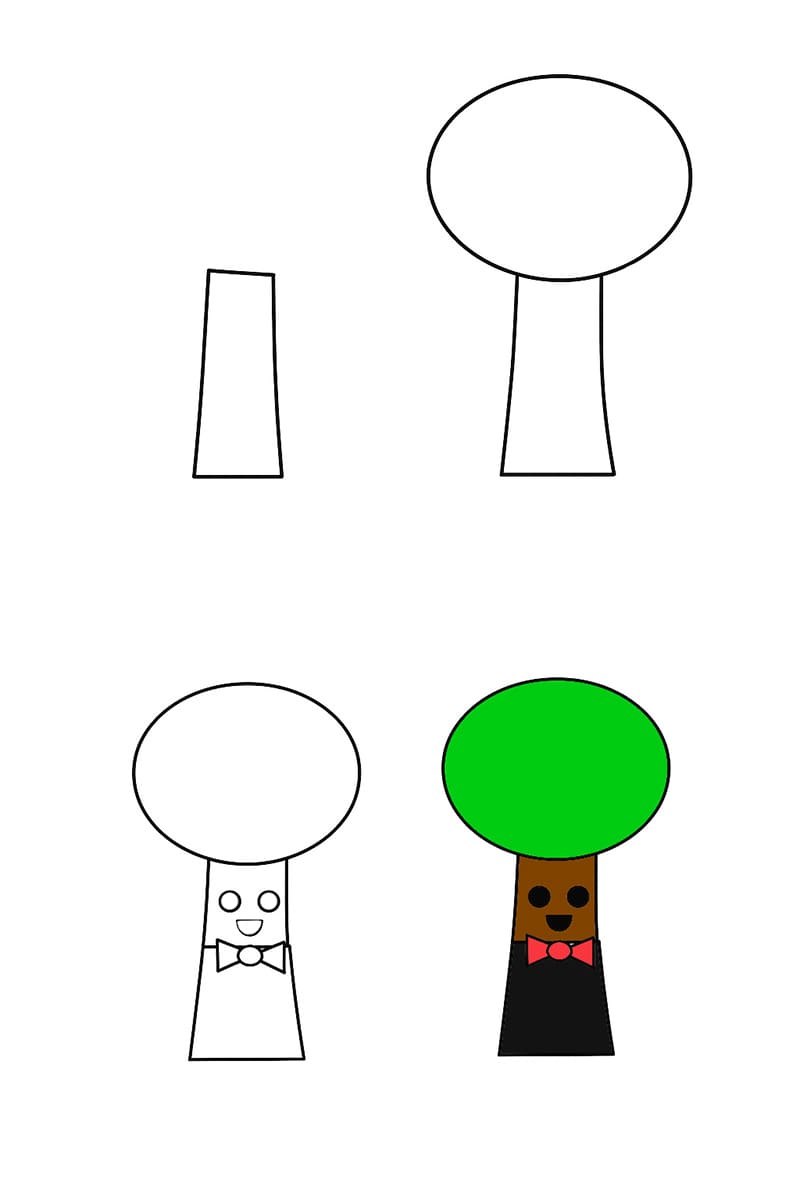 Handsome Mr Tree Drawing Ideas