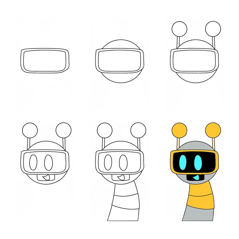 Happy Fun Bot Drawing Ideas