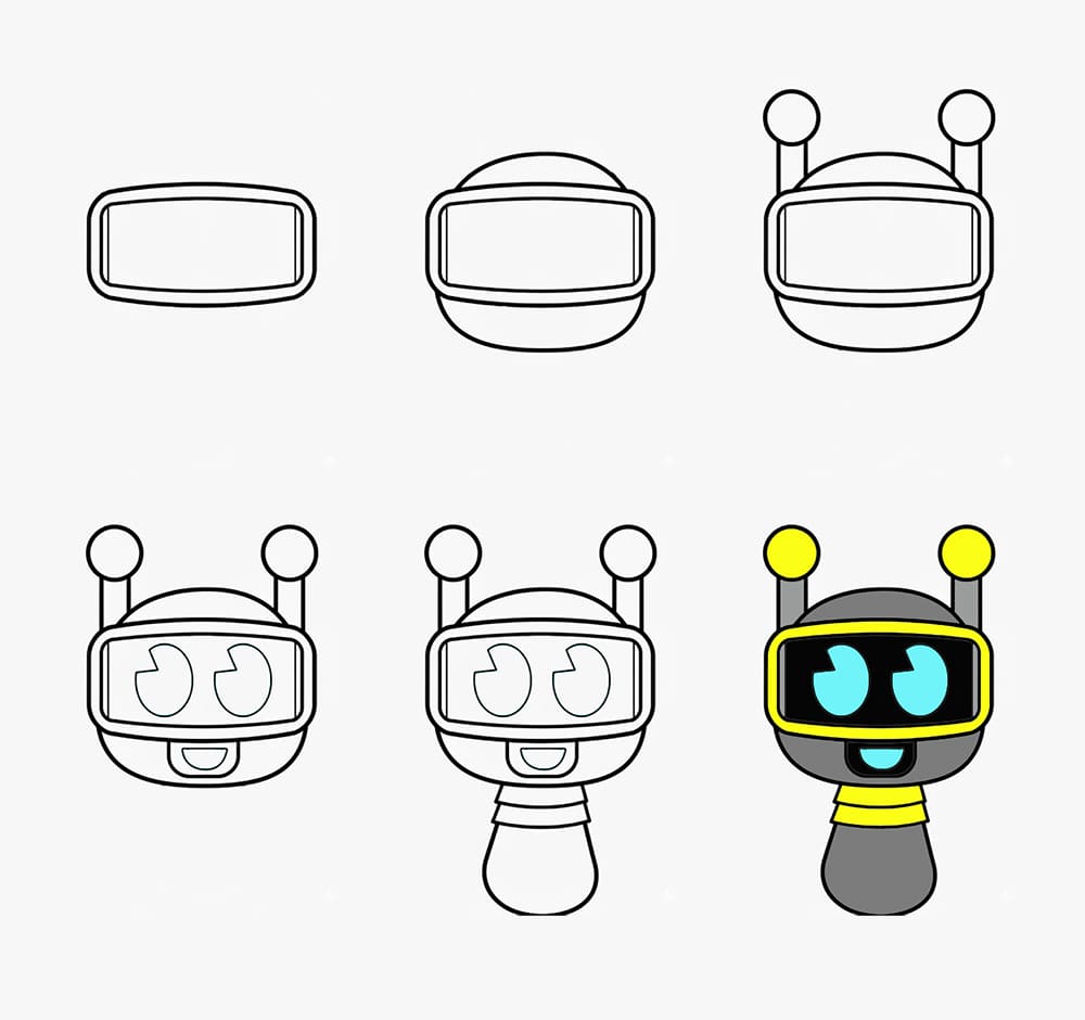 Little Fun Bot Drawing Ideas