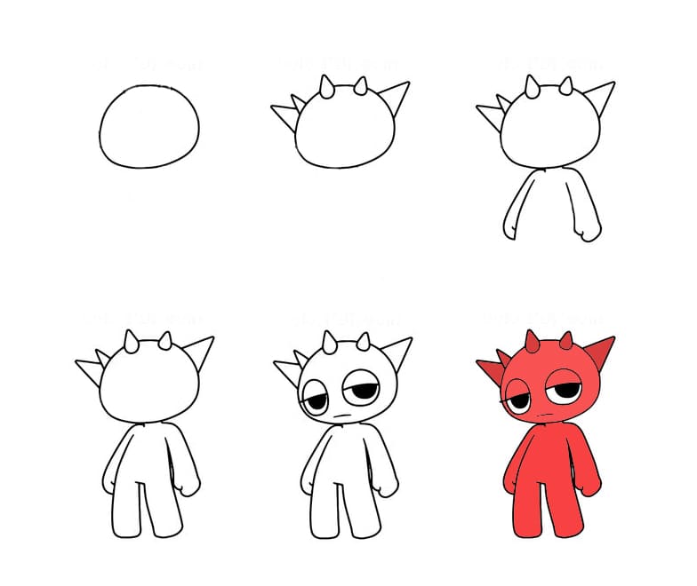 Raddy Character Drawing Ideas