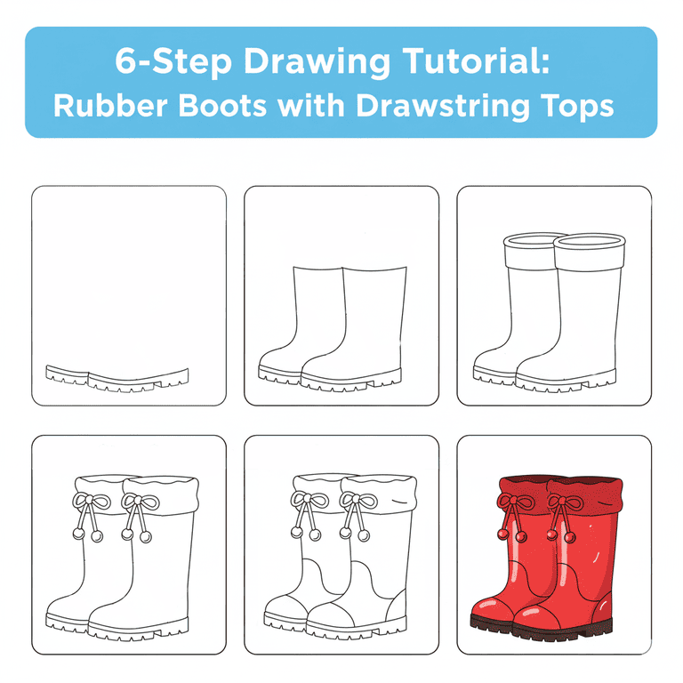 Rubber Boots Drawing Ideas