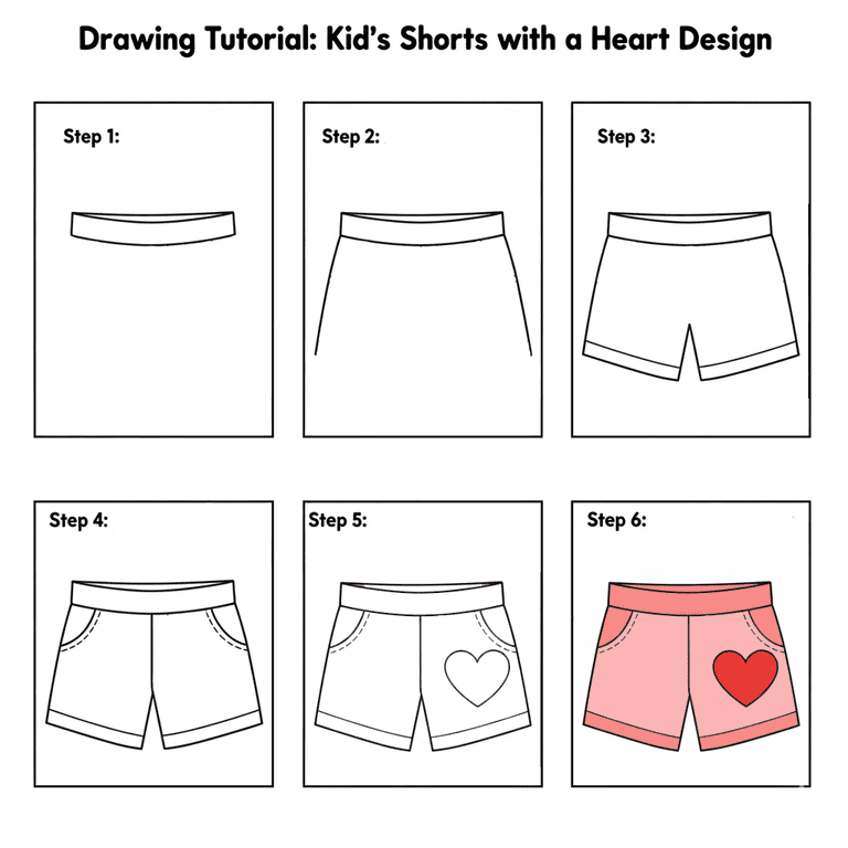 Shorts For Kids Drawing Ideas