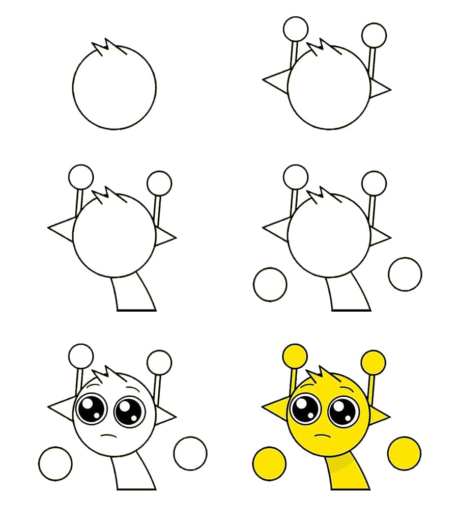 Simon in Sprunki Drawing Ideas