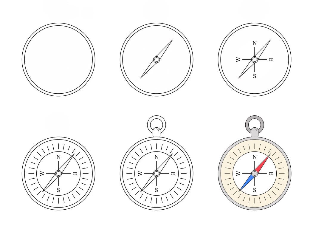Compass Drawing Ideas