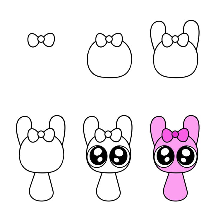 Adorable Pinki Drawing Ideas