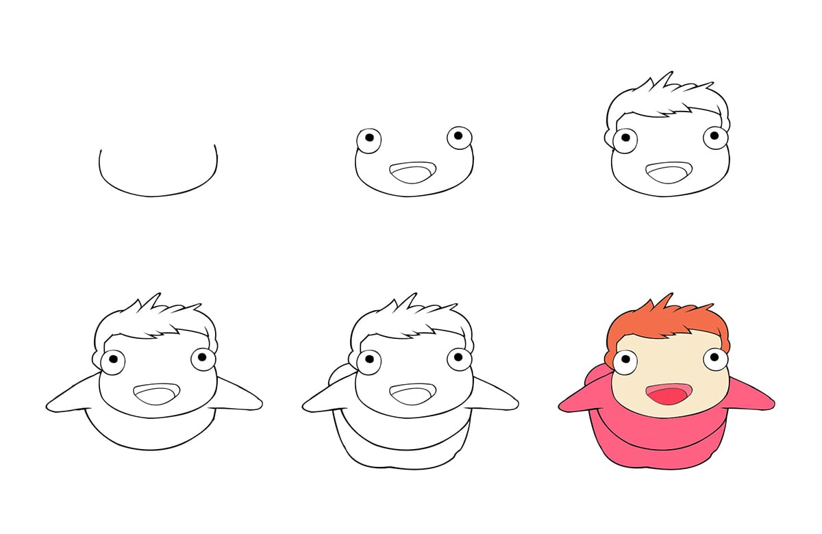 Baby Ponyo Drawing Ideas