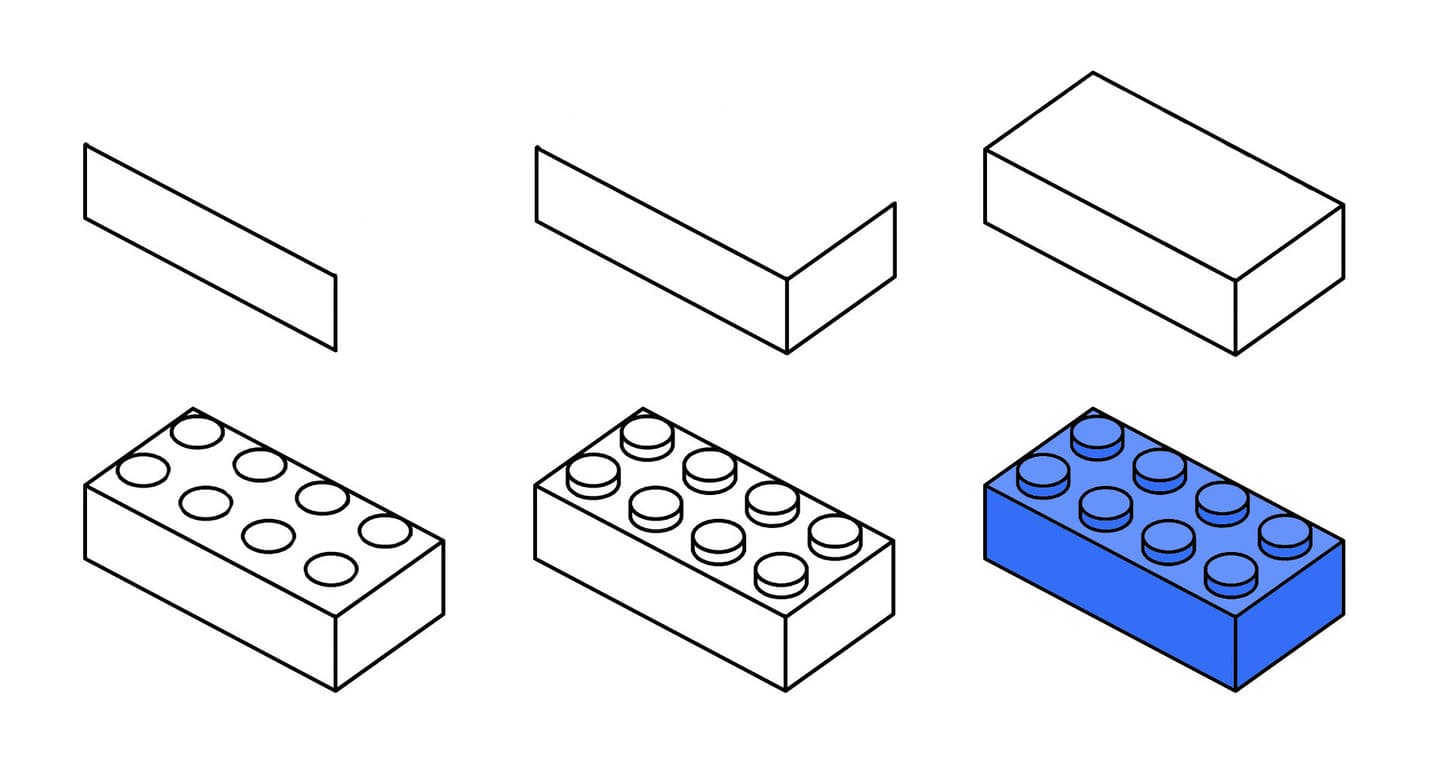 Basic Lego Brick Drawing Ideas