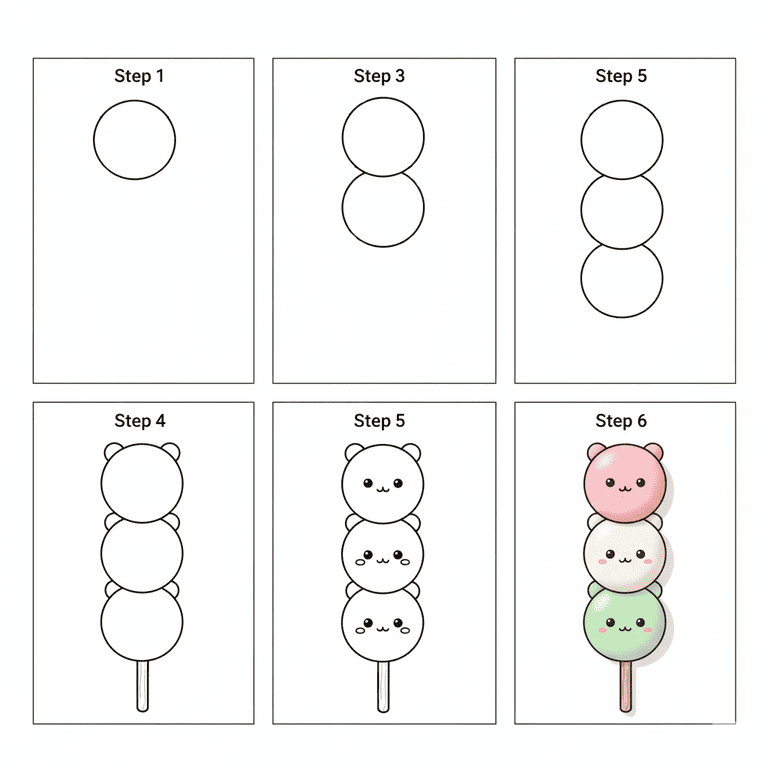 Bear Dango Drawing Ideas