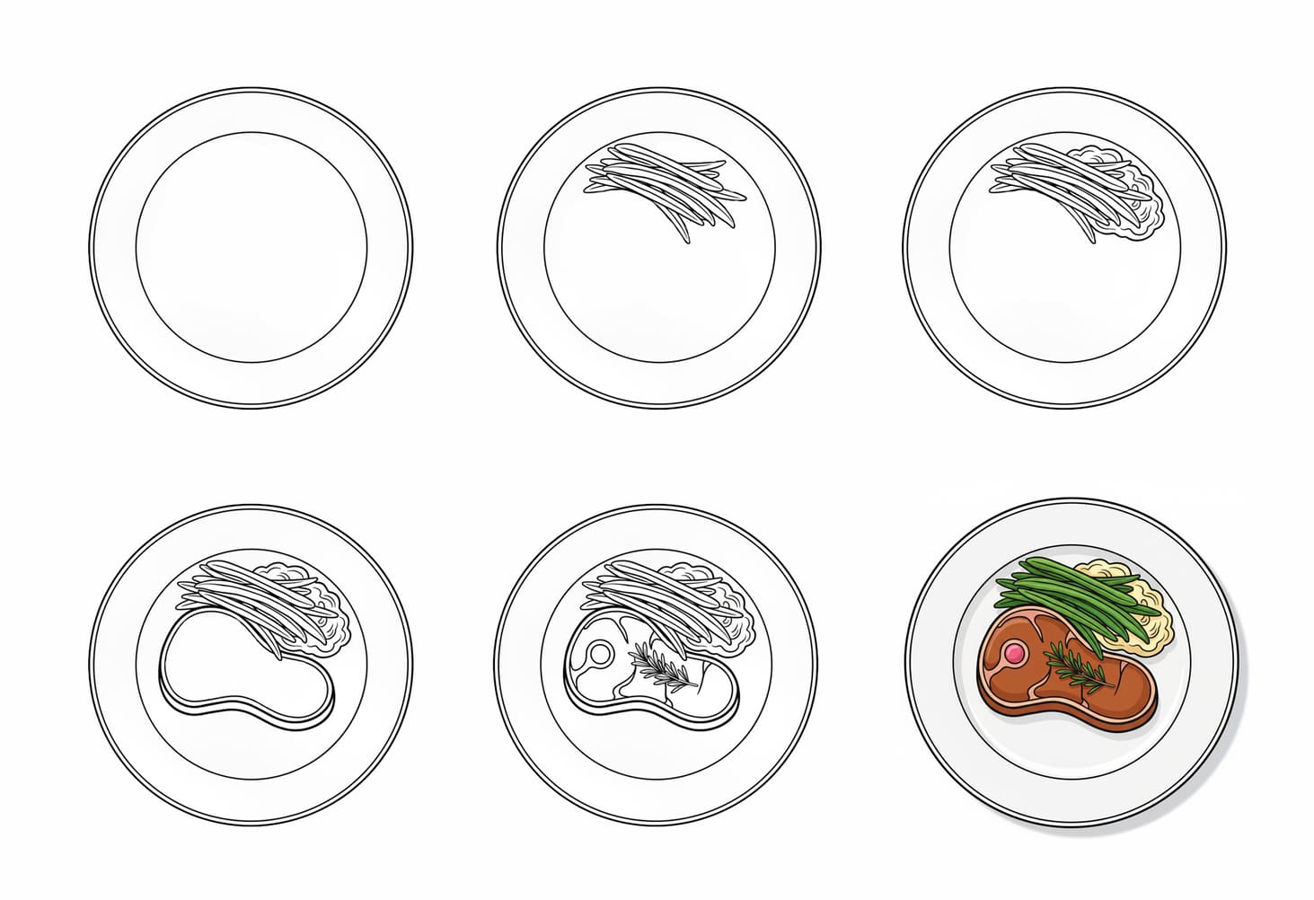 Beefsteak Drawing Ideas
