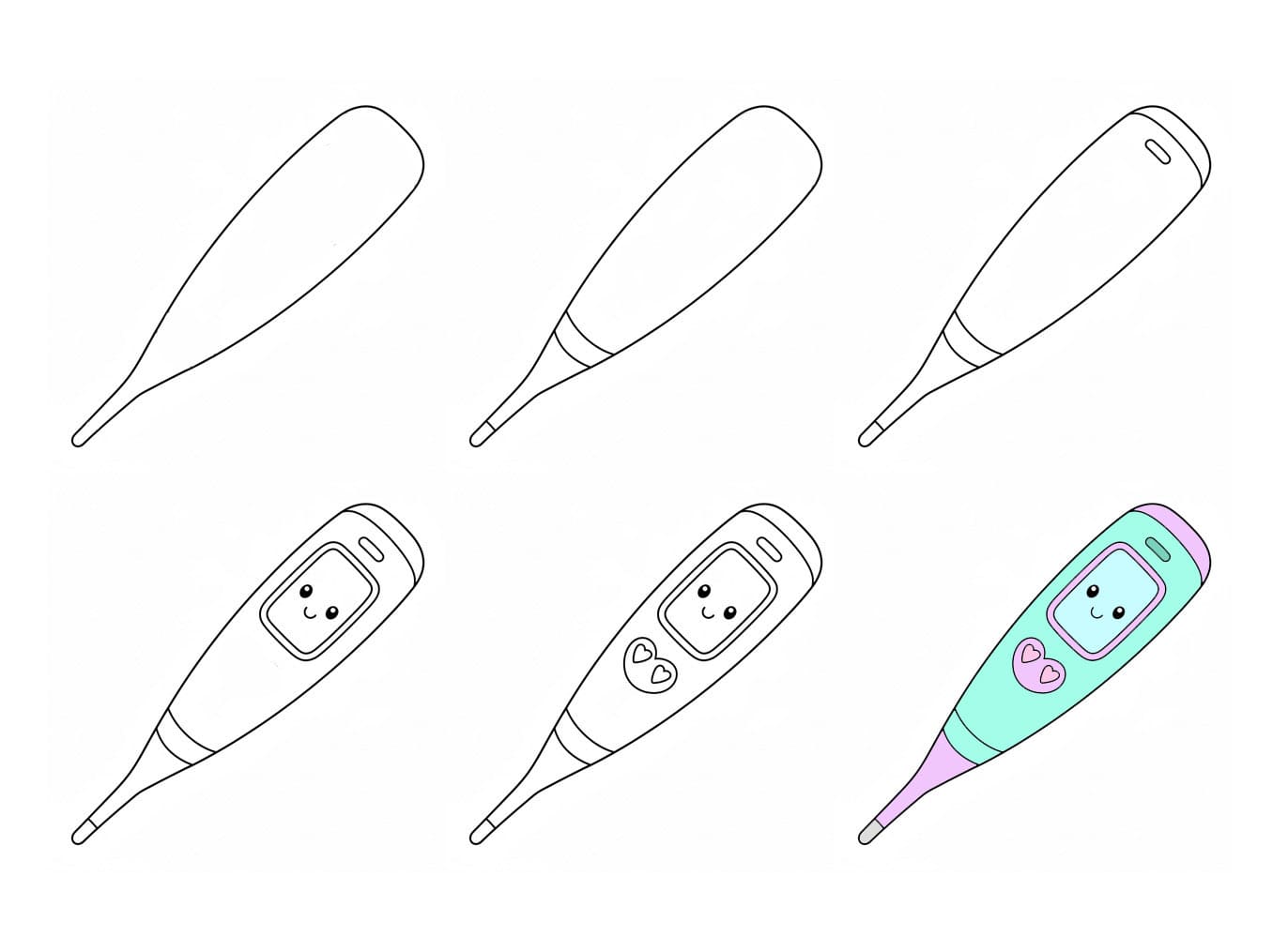 Cartoon Thermometer Drawing Ideas