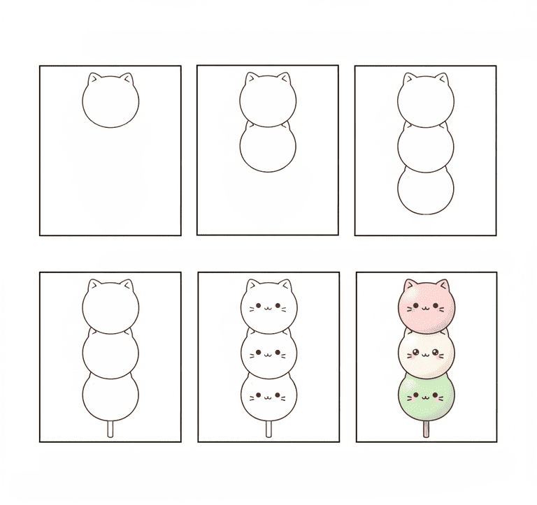 Cat Dango Drawing Ideas