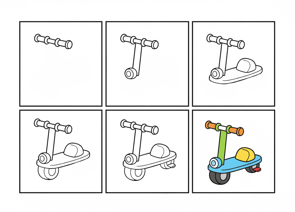 Scooter Drawing Ideas