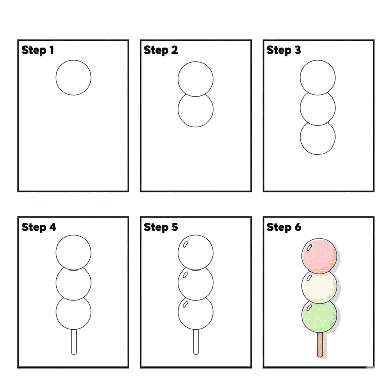 Easy Dango Drawing Ideas