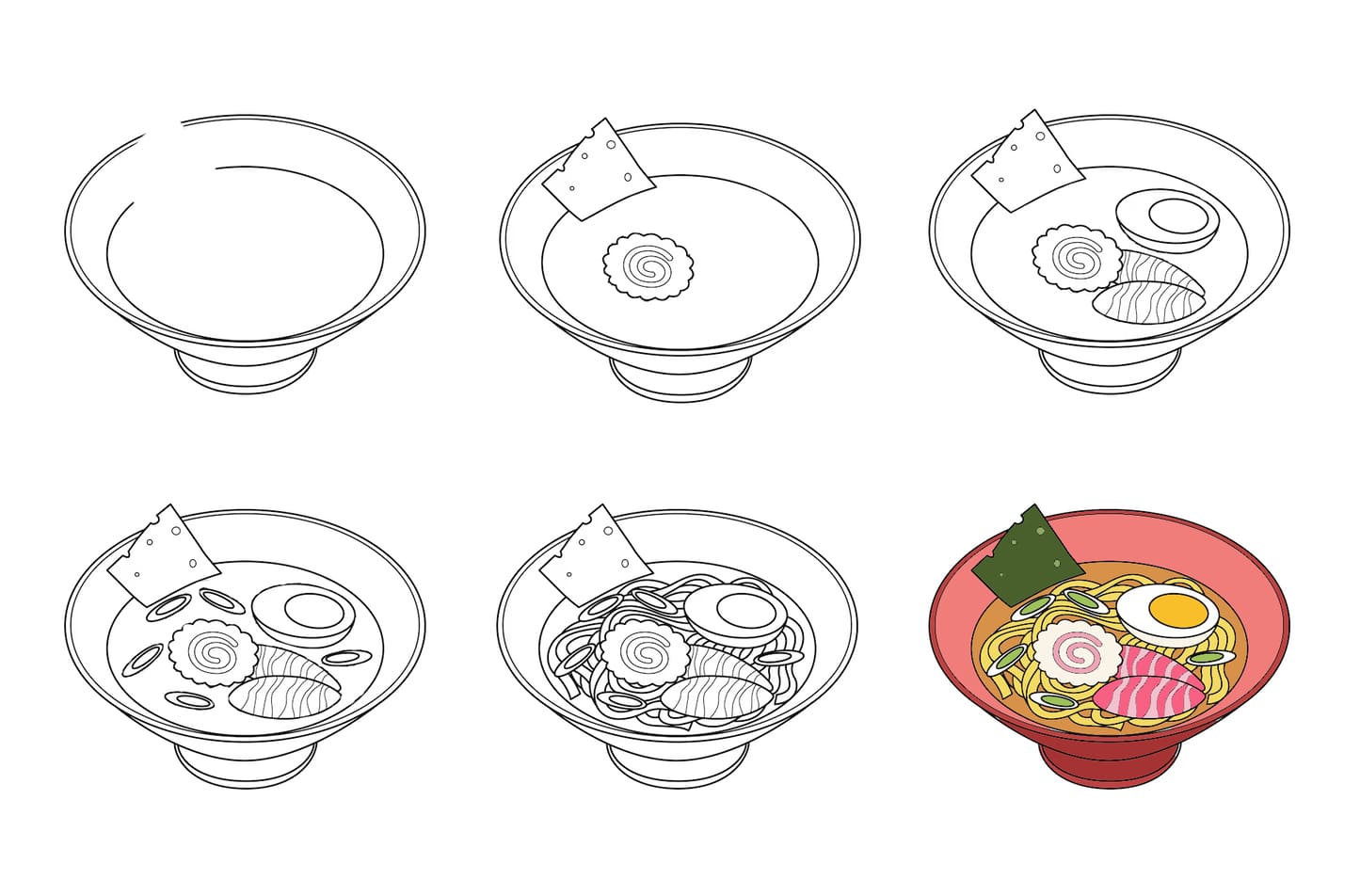 Noodles Drawing Ideas
