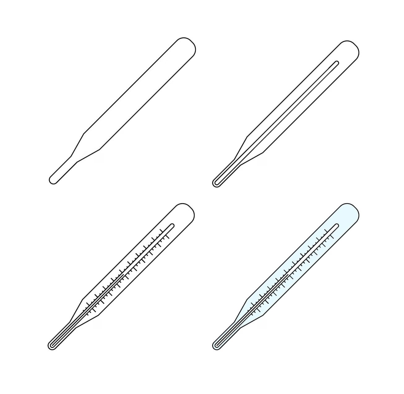 Laboratory Thermometer Drawing Ideas