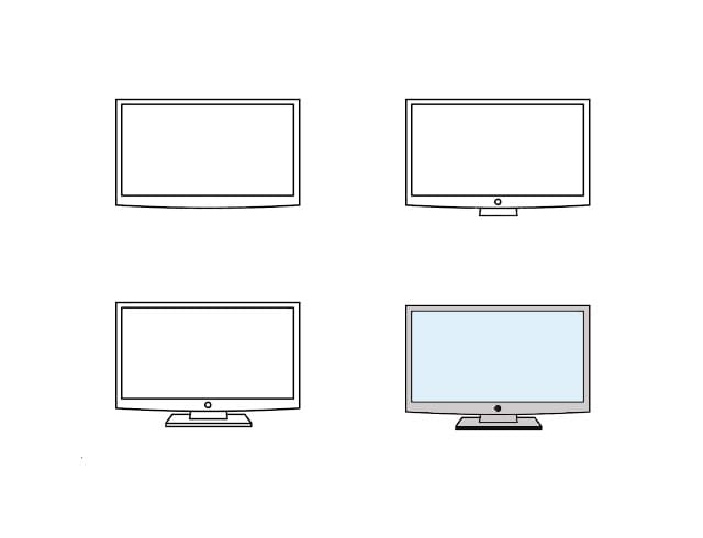 Led Television Drawing Ideas