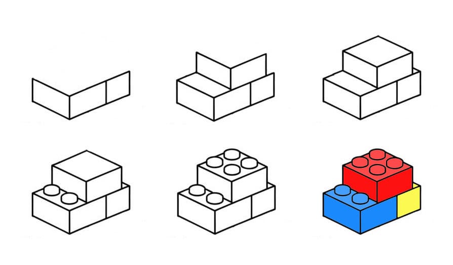 Lego Brick Toy Drawing Ideas