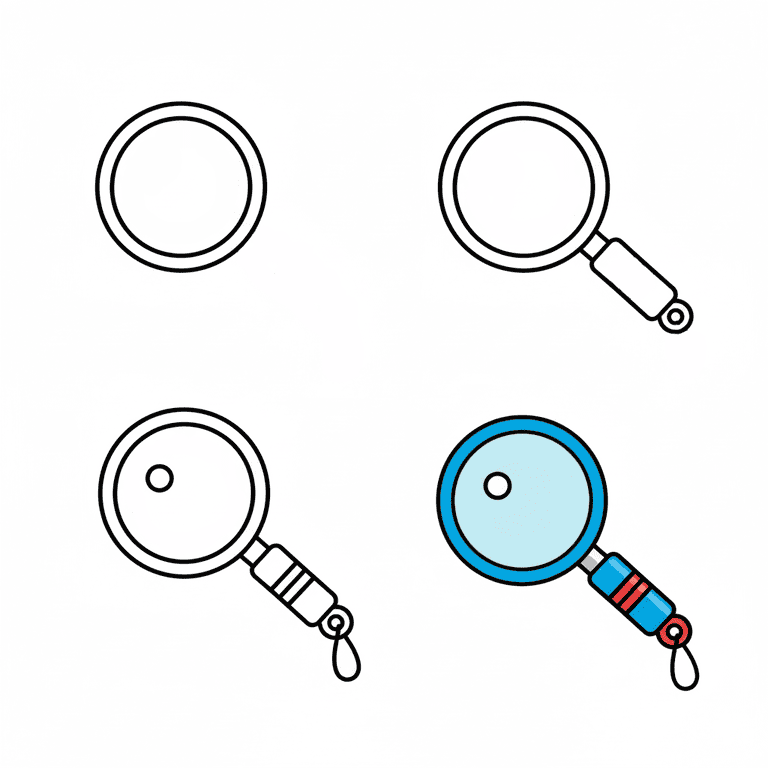 Magnifying Glass For Kids Drawing Ideas