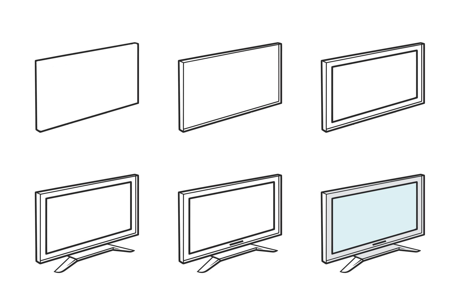 Modern Television Drawing Ideas