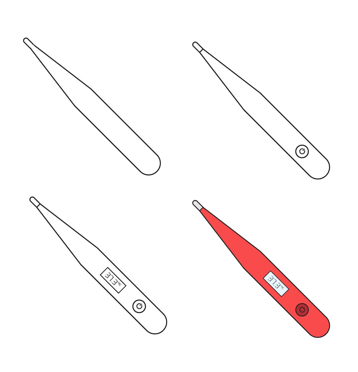 Modern Thermometer Drawing Ideas