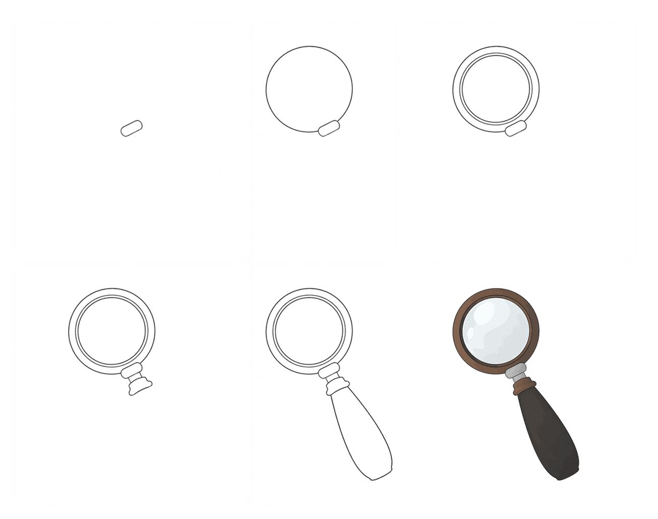 Magnifying Glass Drawing Ideas