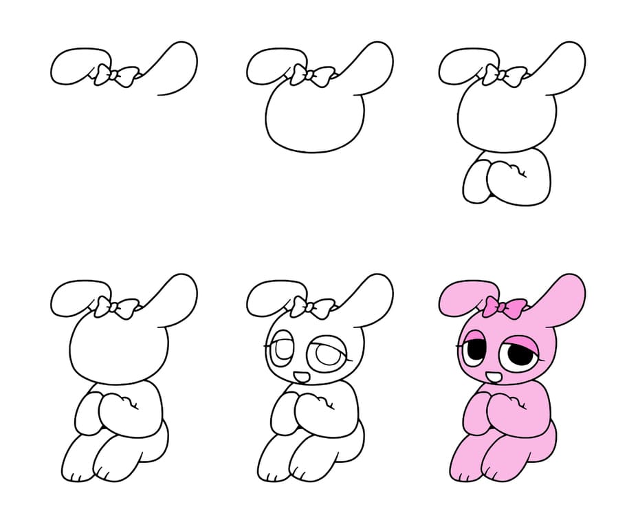 Pinki Character Drawing Ideas