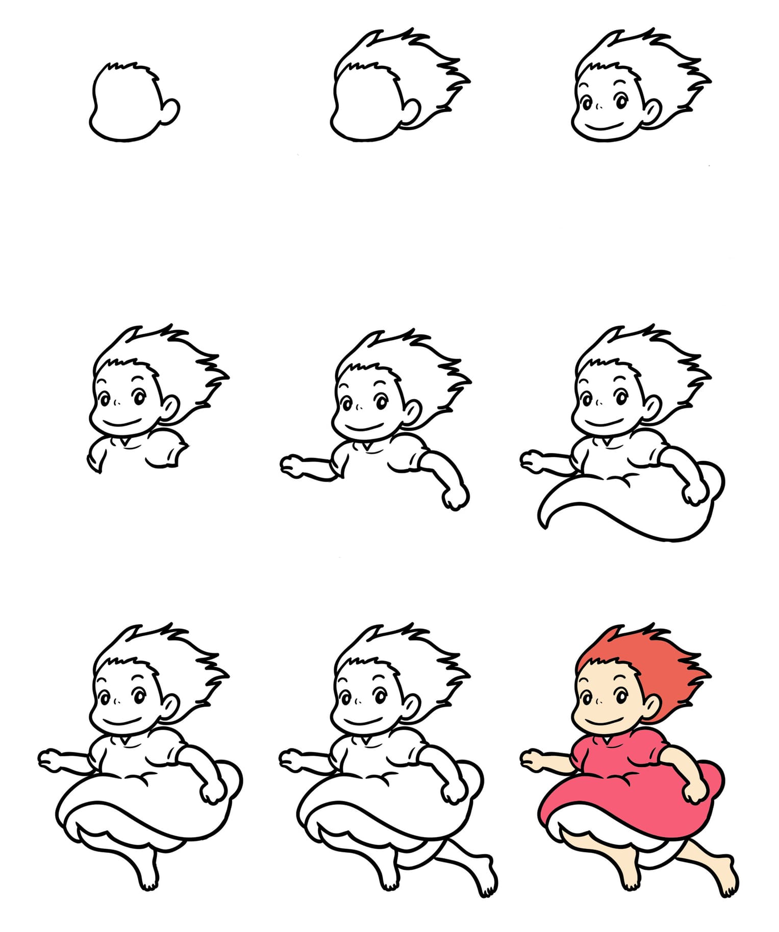 Ponyo Drawing Ideas