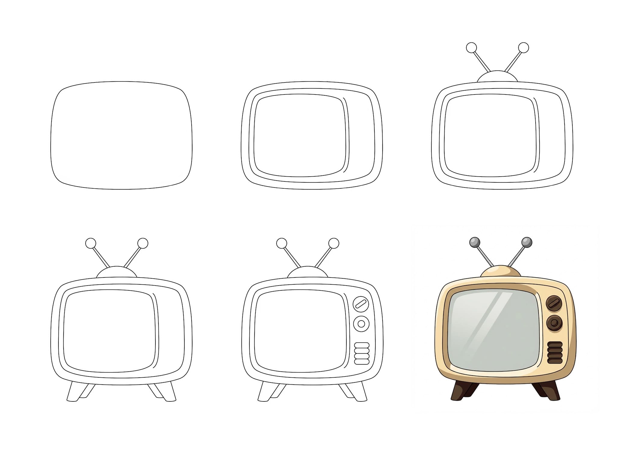 Television Drawing Ideas
