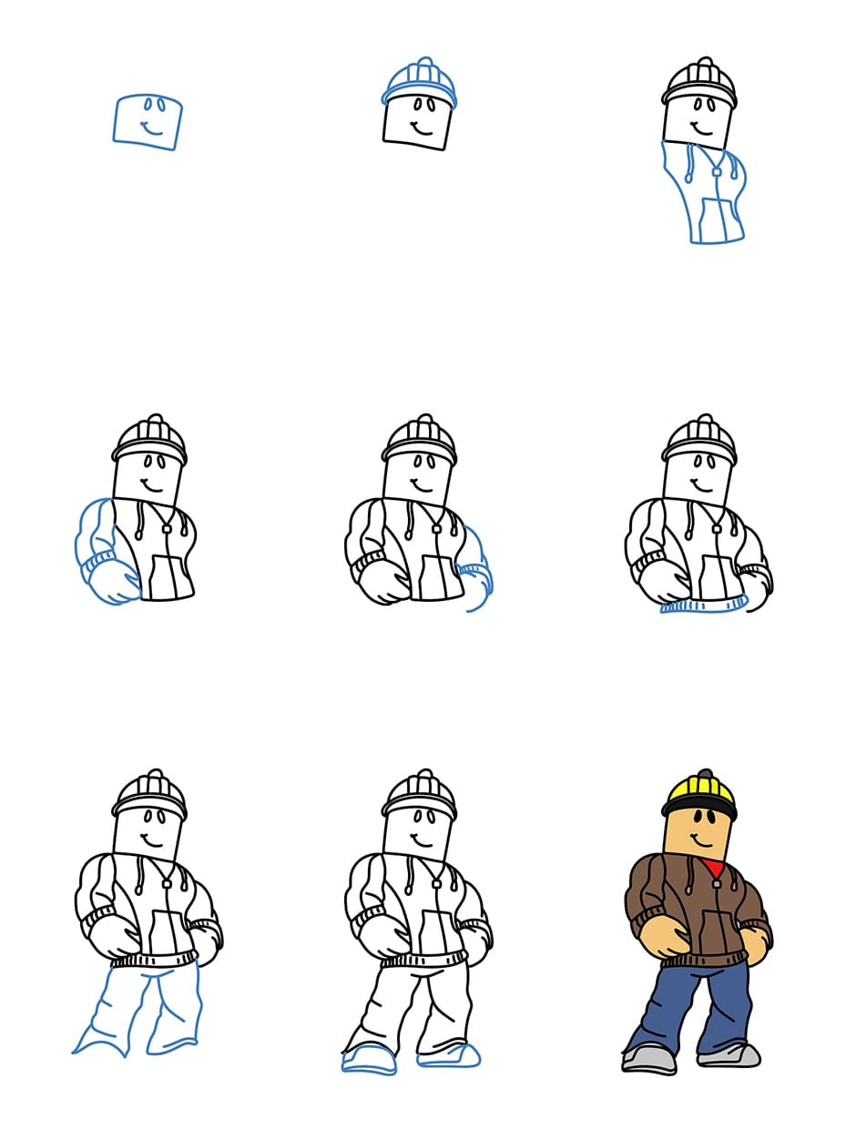 Roblox Man Drawing Ideas