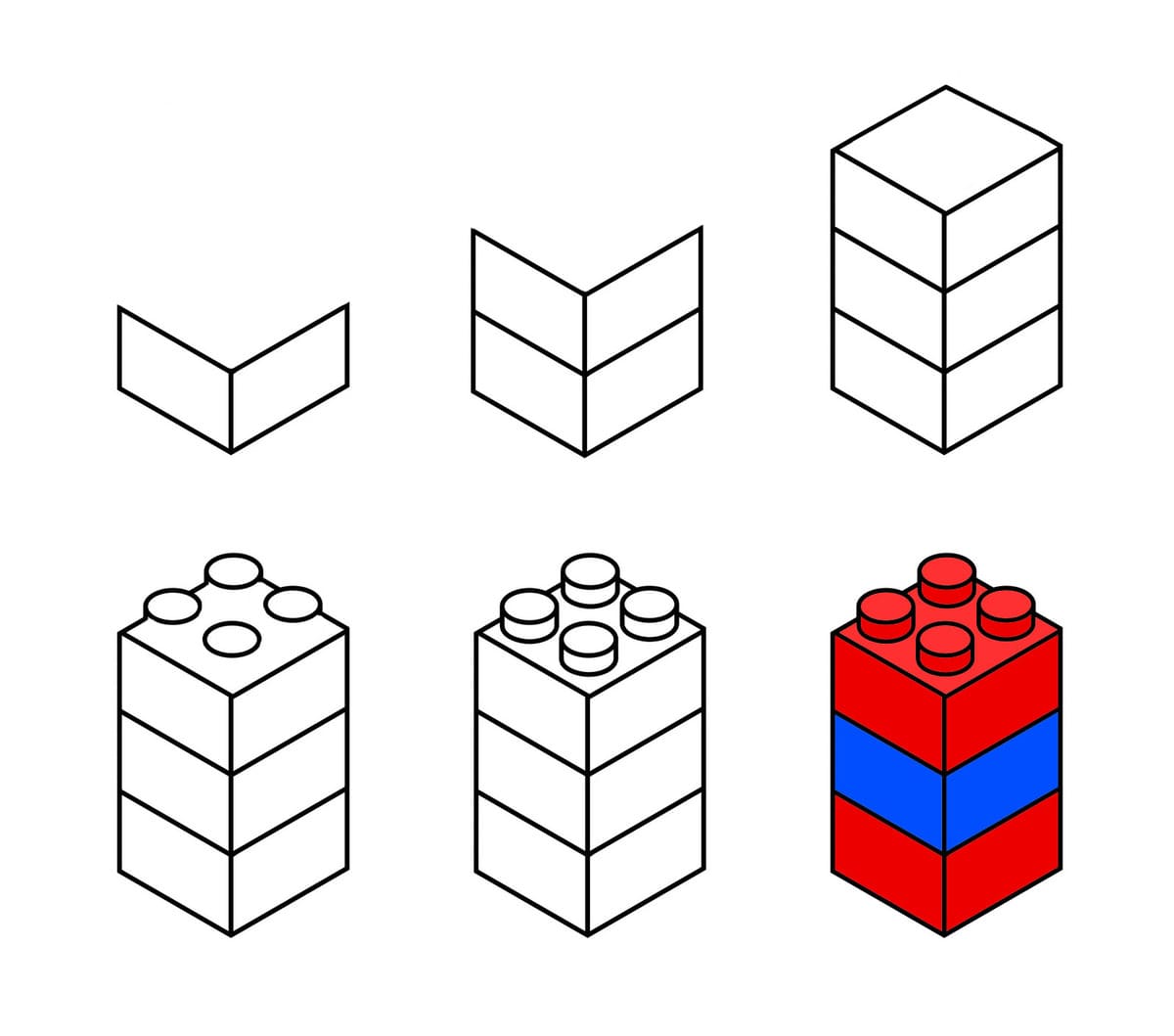 Simple Lego Brick Drawing Ideas