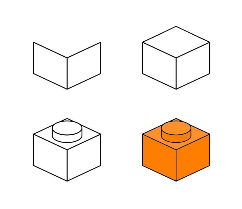 Small Lego Brick Drawing Ideas