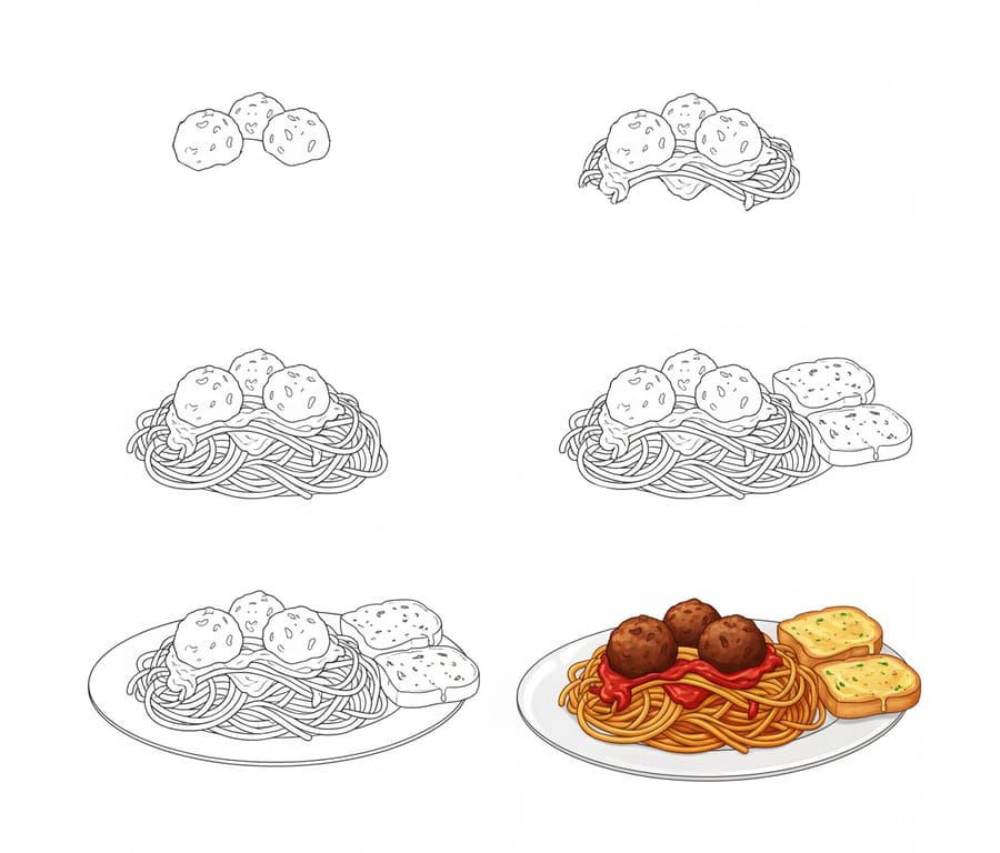 Spaghetti Drawing Ideas