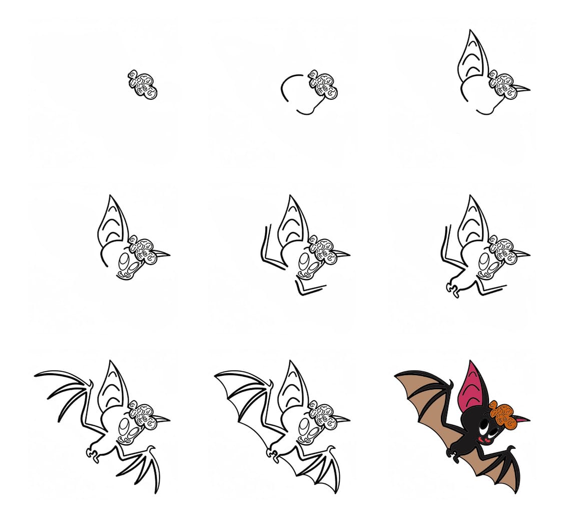 Dennis the Bat Drawing Ideas
