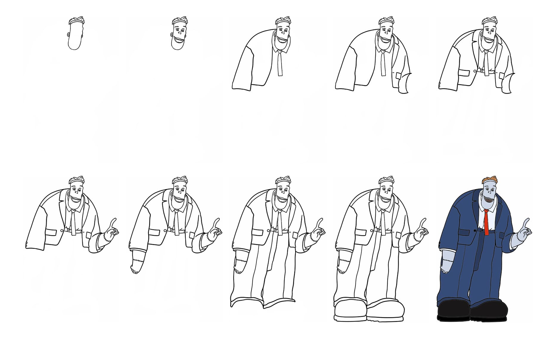 Frankenstein Drawing Ideas