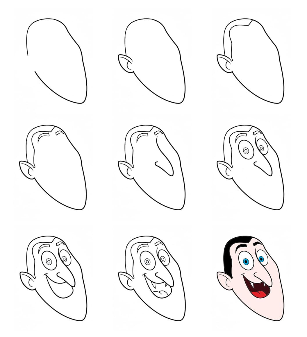 Funny Dracula Drawing Ideas