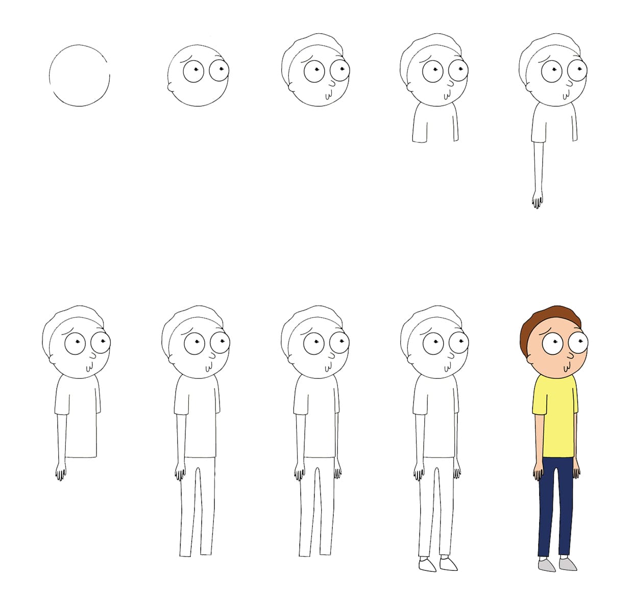 Funny Morty Drawing Ideas