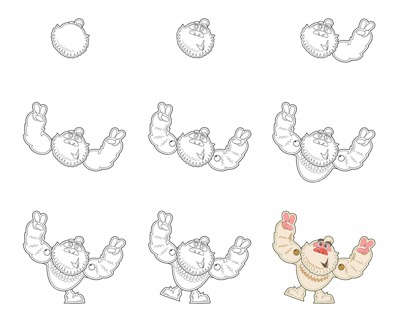 Funny Mr. Yeti Drawing Ideas