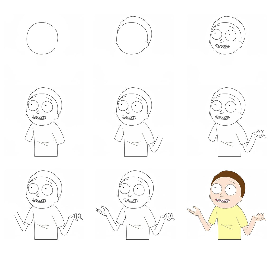 Morty Smith the Boy Drawing Ideas