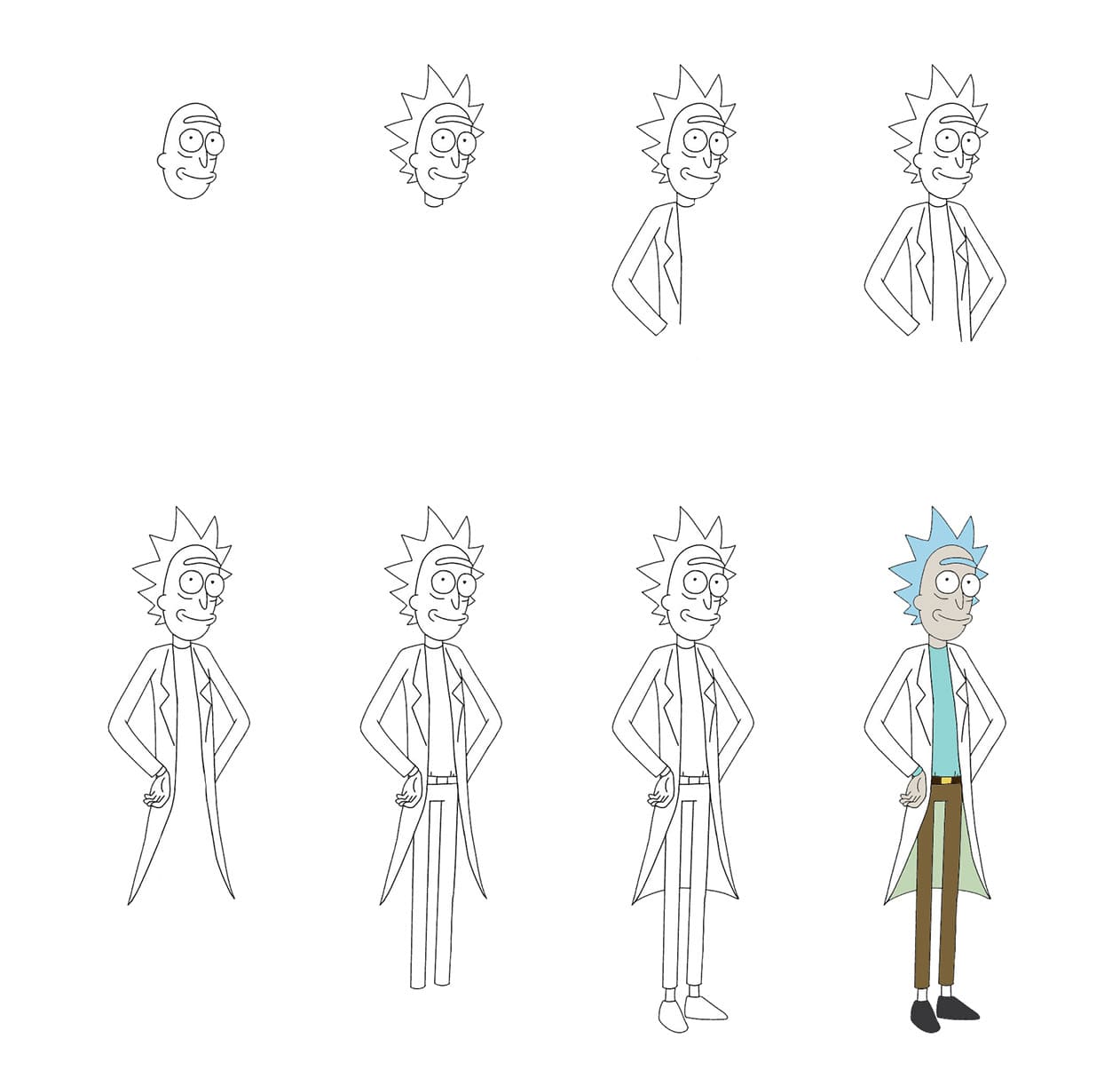 Rick Sanchez Drawing Ideas