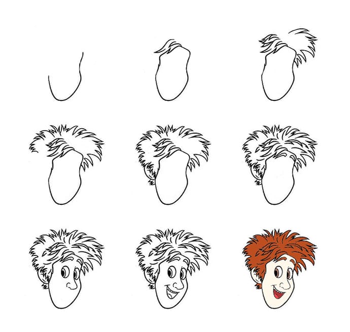 Smiling Johnny Drawing Ideas