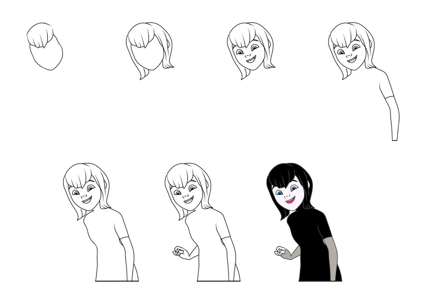 Smiling Mavis Drawing Ideas