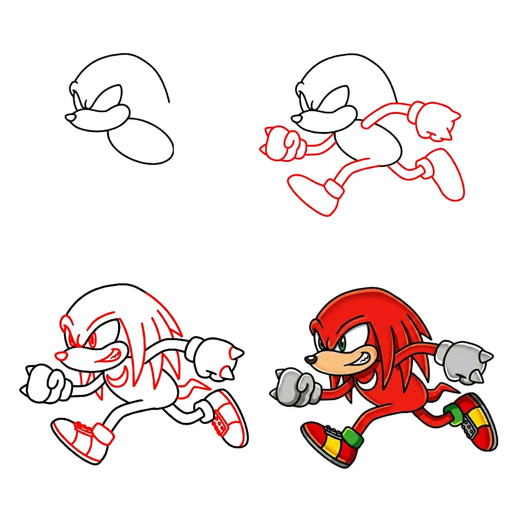 Amazing Knuckles Drawing Ideas