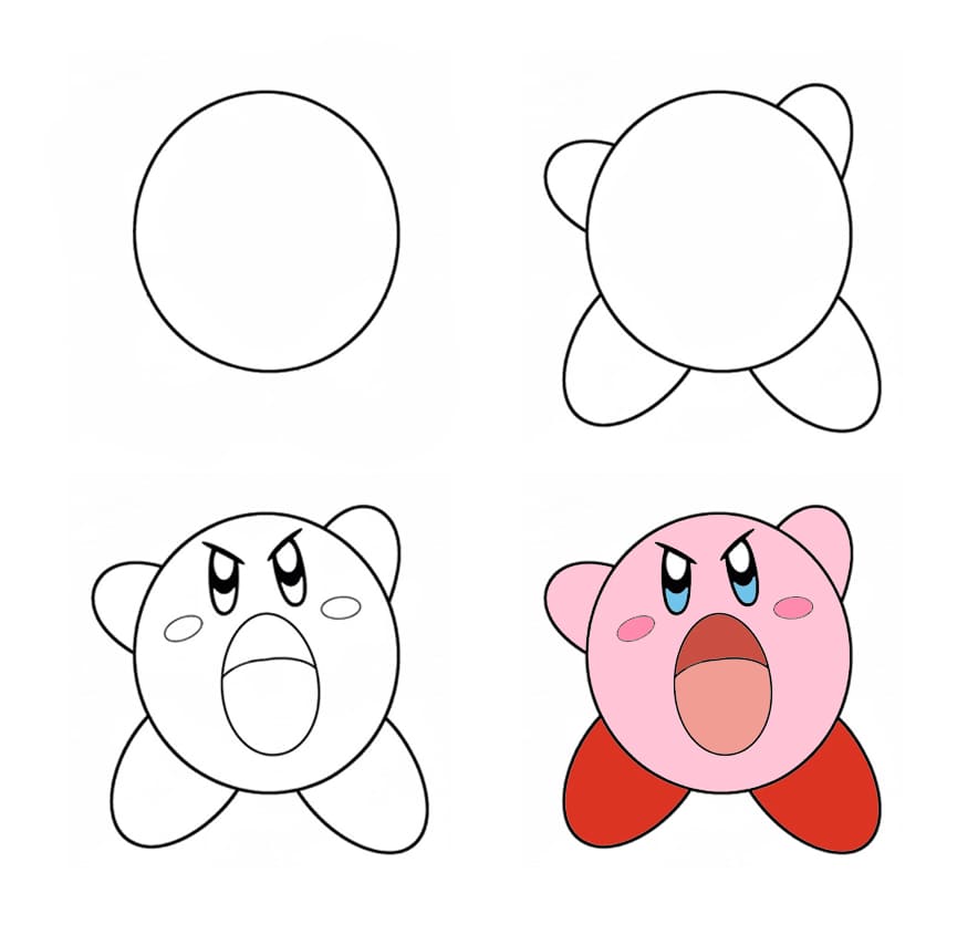 Angry Kirby Drawing Ideas