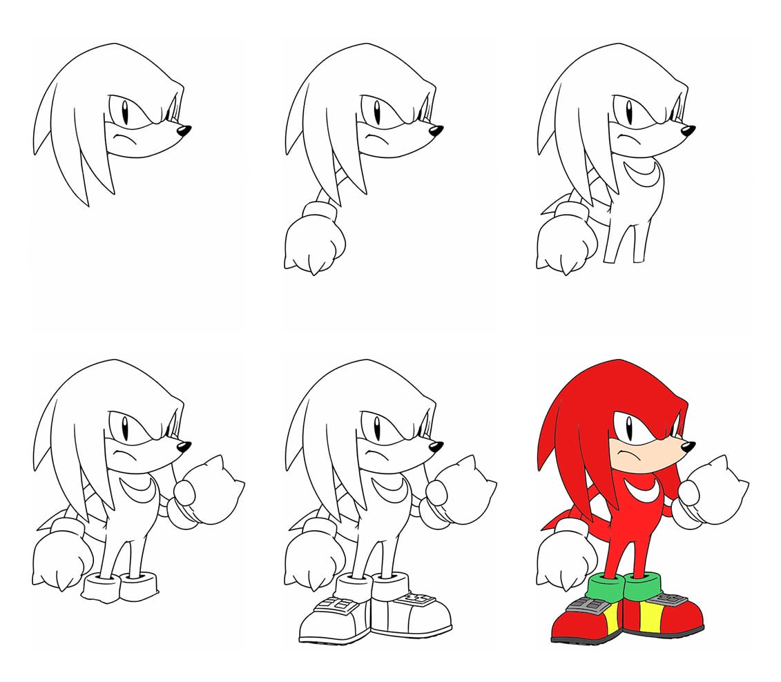 Knuckles Drawing Ideas