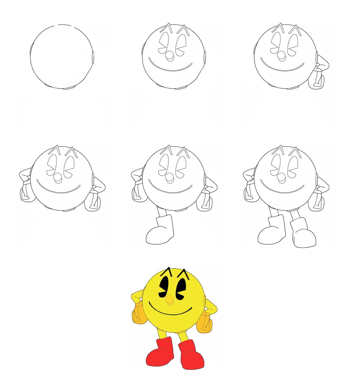 Classic Pac-Man Drawing Ideas