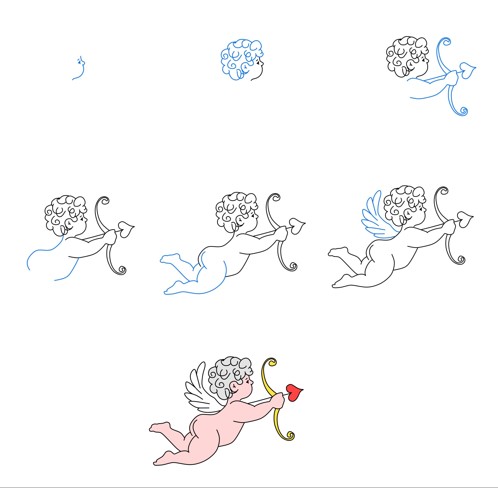 Cupid Angel Drawing Ideas